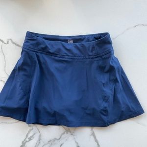 Athleta Girls Back-to-School Skort navy tennis skirt, *EXCELLENT* cond.,  L/12